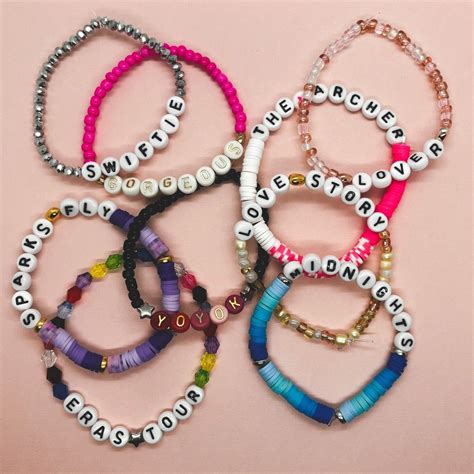 Taylor Swift Bracelets Eras Tour Swiftie Friendship - Etsy Taylor Swift ...