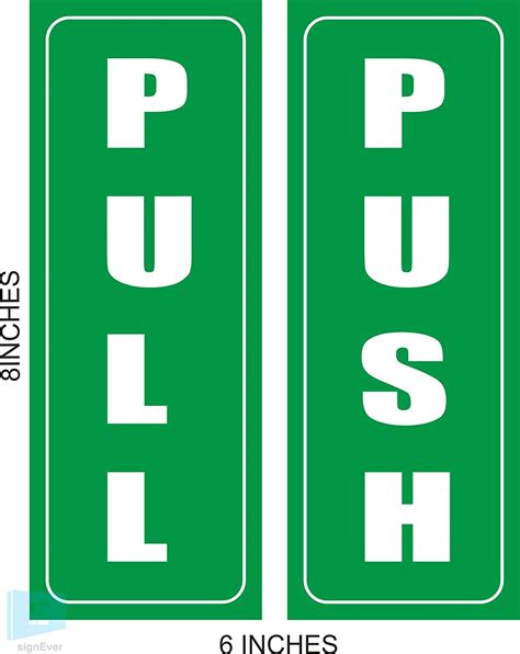 SIGN EVER Pull Push Sign Boards For Restaurant Shop Hospital Bank ...