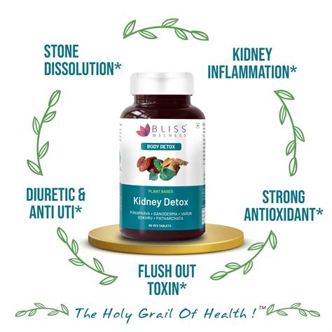 Buy Kidney and Liver Detox tablets |Cleanse and Purify |60+60 Veg ...