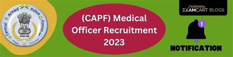 CAPF Medical Officer Recruitment 2023 | Admit Card – Examcart