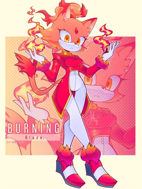 blaze the cat and burning blaze (sonic) drawn by msoceanne | Danbooru