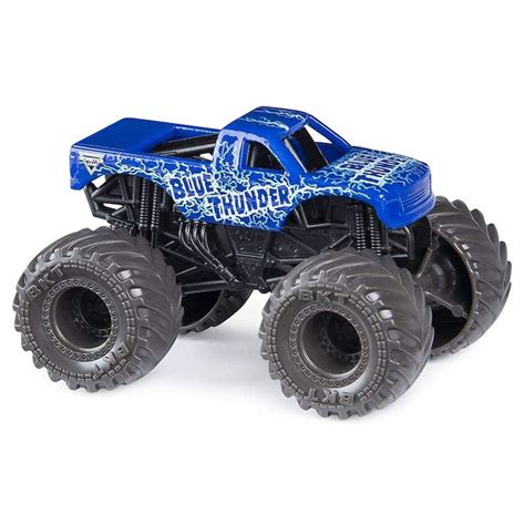 Buy Monster Jam 1: 70 Single Pack- Plastic Truck Blue Thunder Online at ...