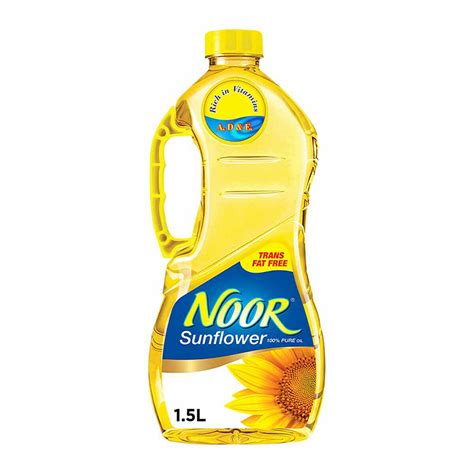 زيت دوار الشمس نور النقي 100%، 1.5 لتر Noor 100% Pure Sunflower Oil, 1.5L