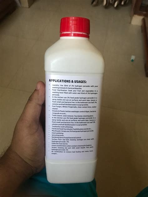 YK Laboratories 3% w/w Hydrogen Peroxide Food Grade | Multiuse ...