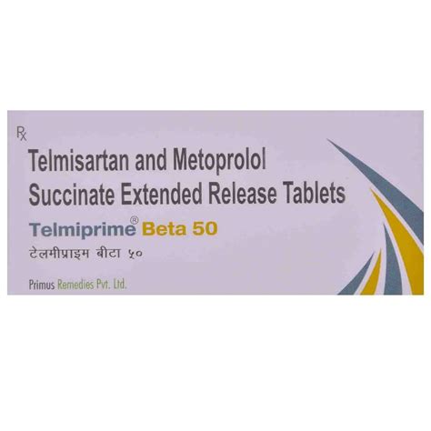 Telmiprime Beta 50MG - Strip of 10 Tablets : Amazon.in: Health ...