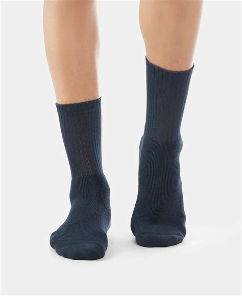 Buy Compact Cotton Terry Crew Length Socks With StayFresh Treatment ...
