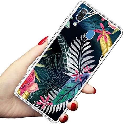 Sefd Ins Style Rainforest Printed Design Clear Soft TPU Silicone Gel ...