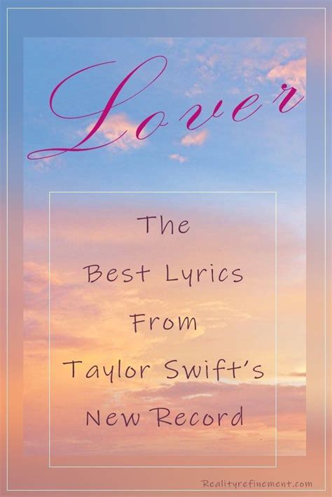Explore the lyrics on each song from Lover with me! It's going to get ...