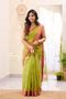 Elegance in Light Green | Maheshwari Tissue Silk Cotton Saree Online