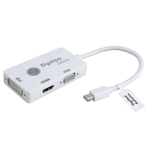 Dyeton Solution Multi-Function Mini DisplayPort to DVI, HDMI, VGA ...