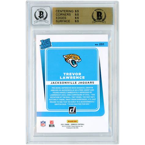 Trevor Lawrence Jacksonville Jaguars Autographed & Inscribed 2021 ...