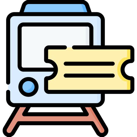Train ticket - Free transport icons