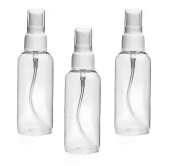 Buy 3pc Transparent Empty Spray Bottle Each 50ML (Pack of 3) 150 ml ...