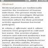 Antibacterial activity of medicanal plant in bacteria wikipidia ...