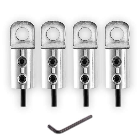 B FIT Solid and Heavy Gym Wire Lock Set with Bolts and L Key (4 Pcs ...