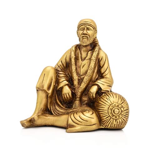 Buy White Whale Brass God Lord Shirdi Sai Baba Bhagwan Lord Shirdi Sai ...