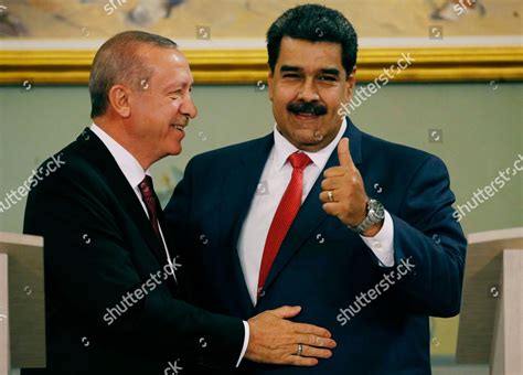 Nicolas Maduro Recep Tayyip Erdogan Ermine Editorial Stock Photo ...