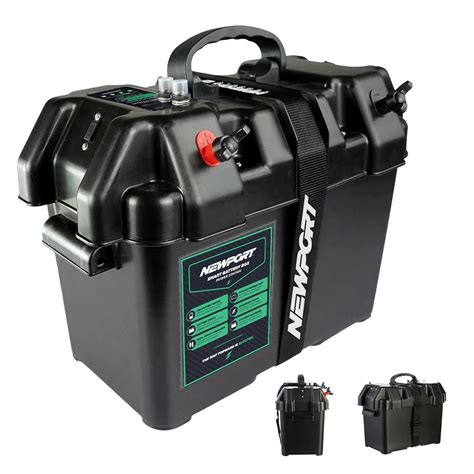 Newport Vessels Trolling Motor Smart Battery Box Power Center Black ...