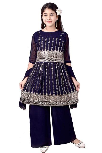 Buy Fancy Beautiful Trendy Georgette Suits Set With Palazzo and Dupatta ...