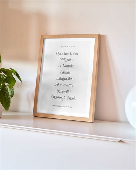 Parisian Neighborhoods Poster