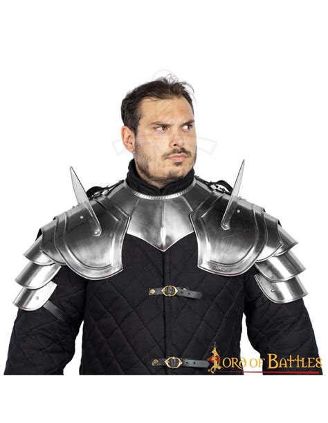 Fantasy Knight shoulder pads with blade breaker ⚔️ Medieval Shop