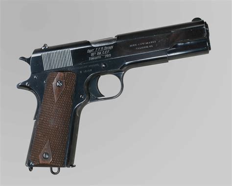 Firearms - Colt .45 Calibre Automatic Pistol | Canada and the First ...