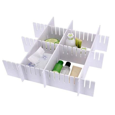 Soppigo- Wardrobe Drawer Divider Storage Clapboard for Ties Socks Bra ...