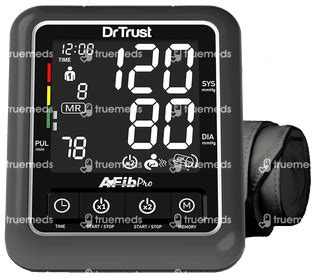 Dr Trust Usa Atrial Fibrillation Digital Blood Pressure Monitor 1 ...