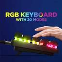 Intex Caliber Pro Keyboard RGB LED light Mechanical blue switch IT ...