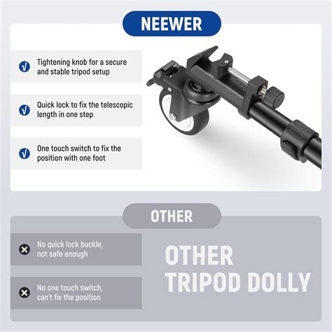 NEEWER Photography Tripod Dolly, Heavy Duty 50lbs India | Ubuy
