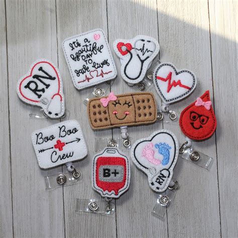 Medical and Nursing Felt Name Badge Name Badge Holder Cute - Etsy Canada