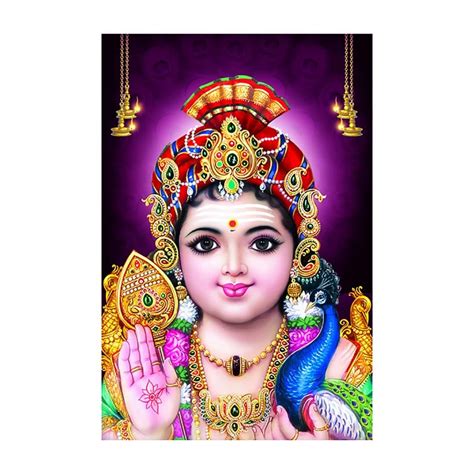 wallpics® Lord murugan Poster ll God Om murugar Wall Sticker for Home ...