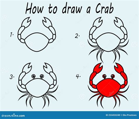 Crab Guided Drawing at Koby Rawling blog