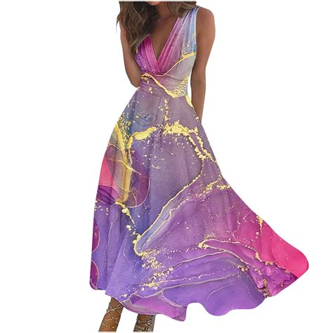 SZJXBUY Womens Long Beach Dresses,Summer Dresses for Women 2024 Sleeveless Cruise Dresses for ...