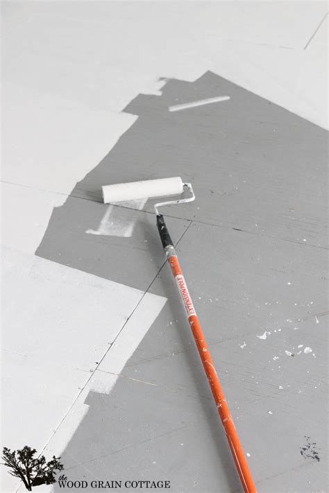 Rustic Painted Plywood Floors