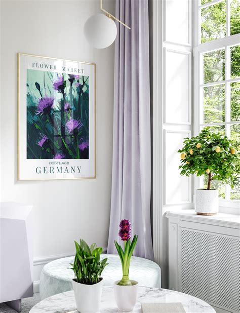 Germany National Flower Poster, Flower Market Print, Printable Wall Art ...