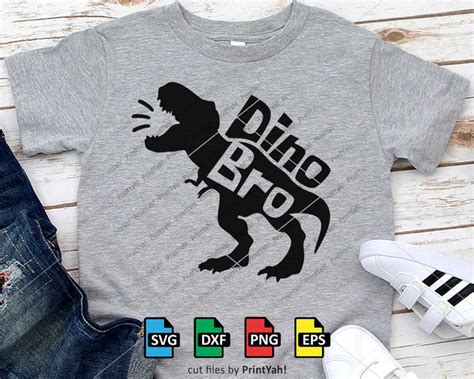 Buy Dino Bro Svg, T-rex Dinosaur Svg, Png, Dino Boy, Cut Files, Cricut ...