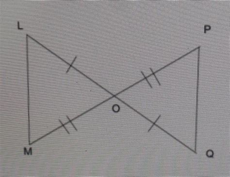Which two triangles are congruent in the given figure. Write them in ...