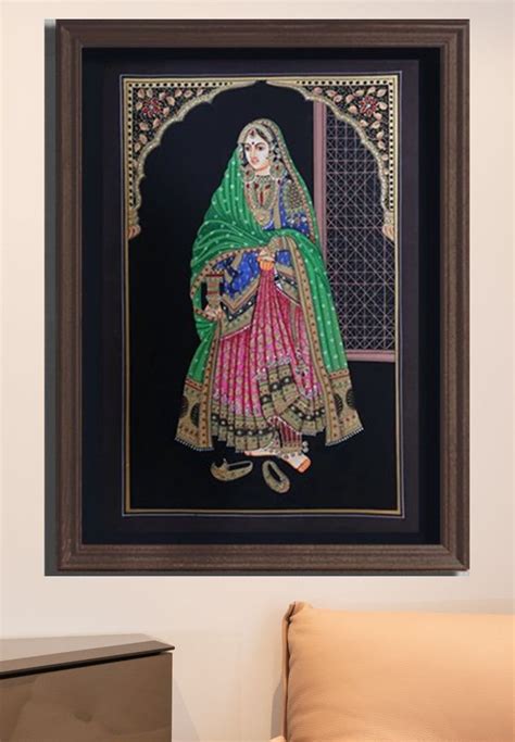 Buy Amritsari Pair : Miniature Painting By Rajendra Sharma