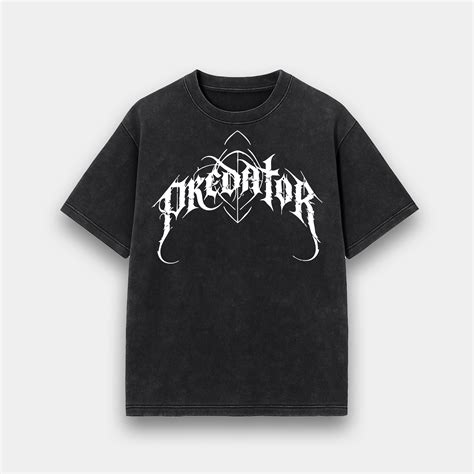 Predator Acid Wash Oversize T-shirt – Red Beetle