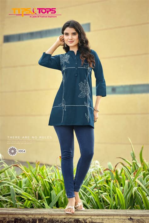 Tips And Tops Summer Shorts Jaipuri Cotton Fancy Short Kurti Collection