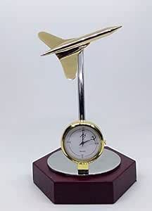 Aviator Shopper Designer Revolving Airplane Table Clock : Amazon.in ...