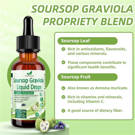 Vita PLynxera Soursop Graviola Liquid Drops, Soursop Extract India | Ubuy
