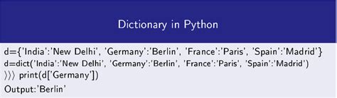 Dictionary in Python 的图像结果