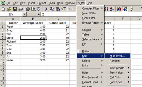 Image result for Sort Level Excel