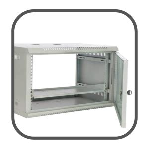 Server Rack 6U Combo Wall Rack Mount with 6 Power Socket & Cable - Lock ...