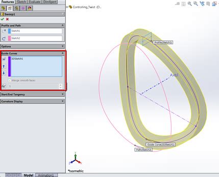 Image result for SolidWorks Sweep Feature Multiple Planes