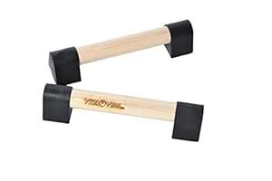 Buy Vita Vibe Mp12 W Wood Mini Parallettes Set 12 Inch Natural Wood ...
