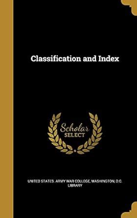 Buy Classification and Index Book Online at Low Prices in India ...