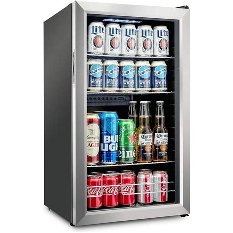 Buy 19 in. 126 Can Freestanding Beverage Cooler Refrigerator with ...